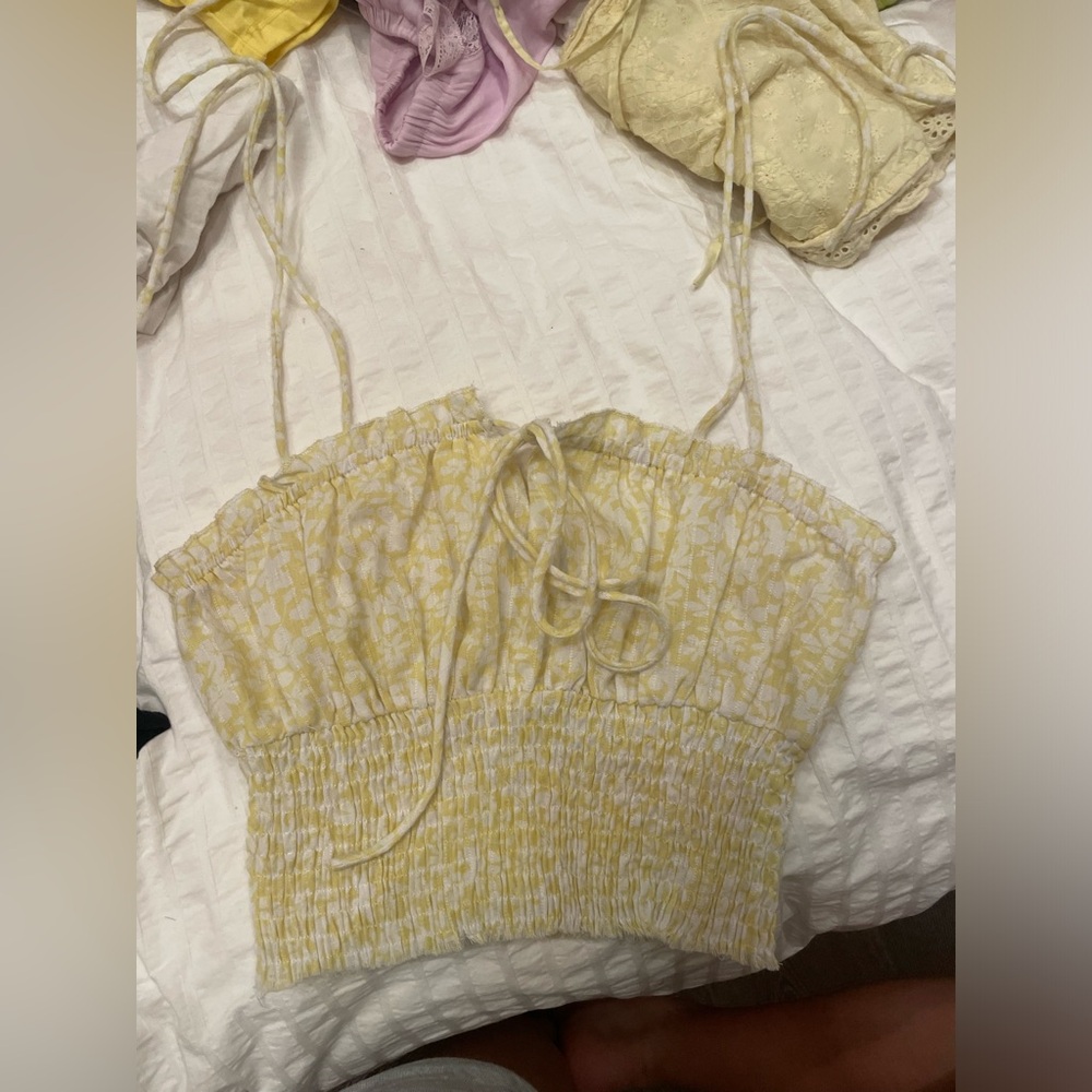 Princess Polly yellow summer top